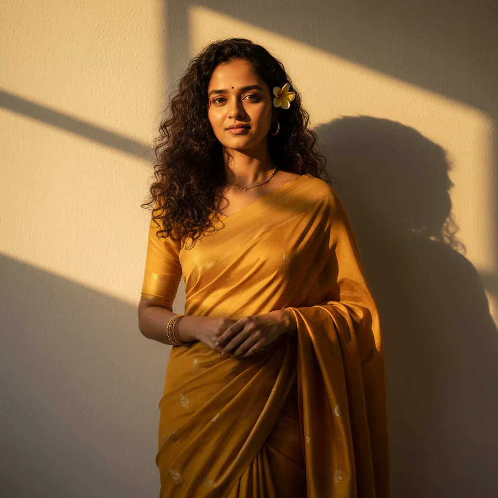 Yellow Saree Portrait